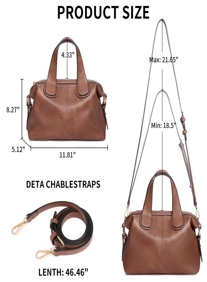 FALAN MULE Satchel Tote Bag Top Handle Handbag Designer Crossbody Bag Vegan Leather Shoulder Purse with Adjustable Strap - Image 5