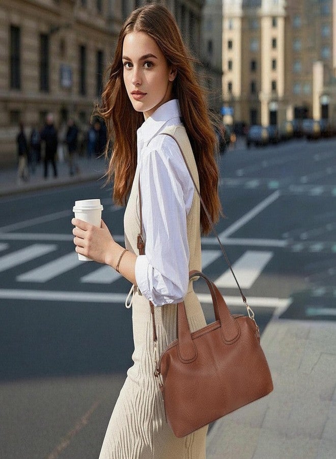 FALAN MULE Satchel Tote Bag Top Handle Handbag Designer Crossbody Bag Vegan Leather Shoulder Purse with Adjustable Strap - Image 2