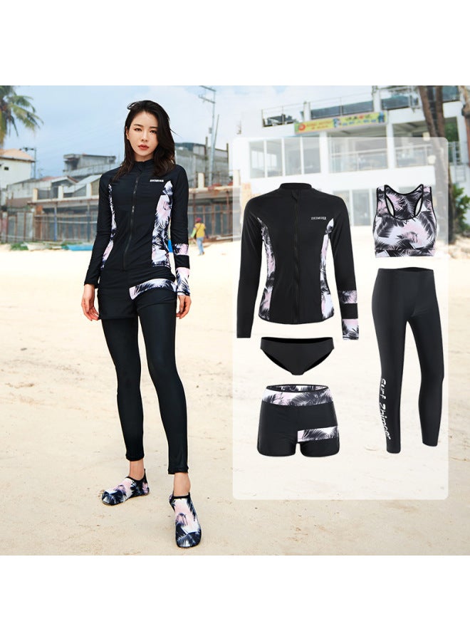 New Direct Diving Suit Split Long Sleeve Sunscreen Quick-drying Swimsuit Couples Men And Women Jellyfish Suit
