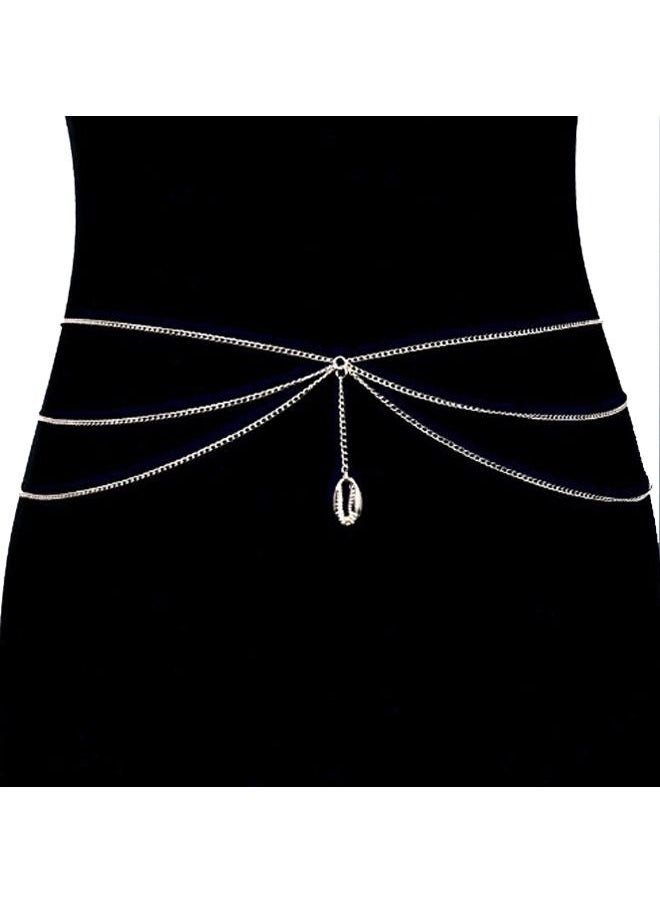 Generic - Alloy Multi-Layer Design Tassel Decor Waist Chain - Image 1