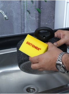 Homeway BRITEMAX PRINTING GRIP SPONGE SCRUBBERS 3PCS  - Image 3