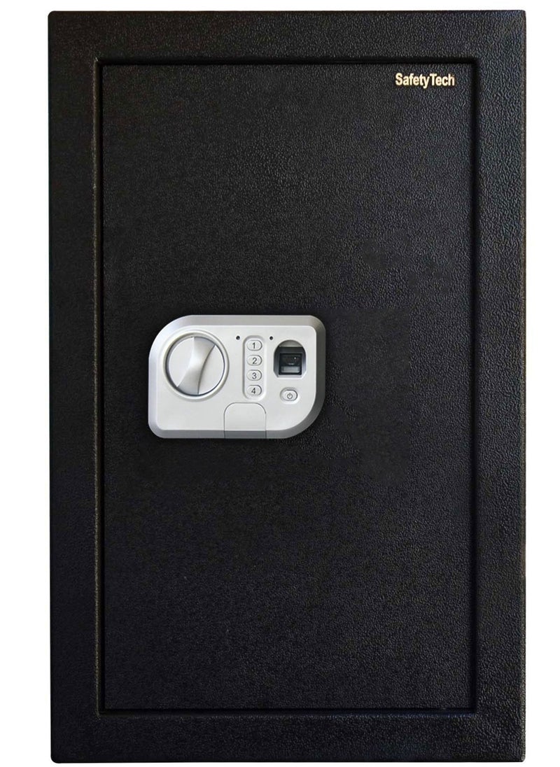 Safety Tech Digital safe with fingerprint and two-factor authentication, large storage space and triple-force system, size 60*38*38 cm  - Image 1