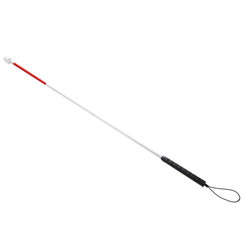 Folding Walking Stick Lightweight Aluminum Alloy Anti-Shock Guide Cane - Anti-Slip Comfortable Grip Portable Walking Cane for Blind People Daily Use - Image 4