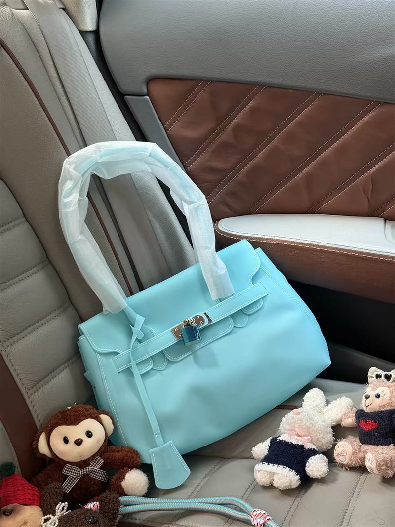 Women's Korean Style Translucent Jelly Crossbody Tote Bag, Large Capacity - Image 4