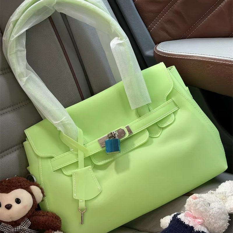 Women's Korean Style Translucent Jelly Crossbody Tote Bag, Large Capacity - Image 1