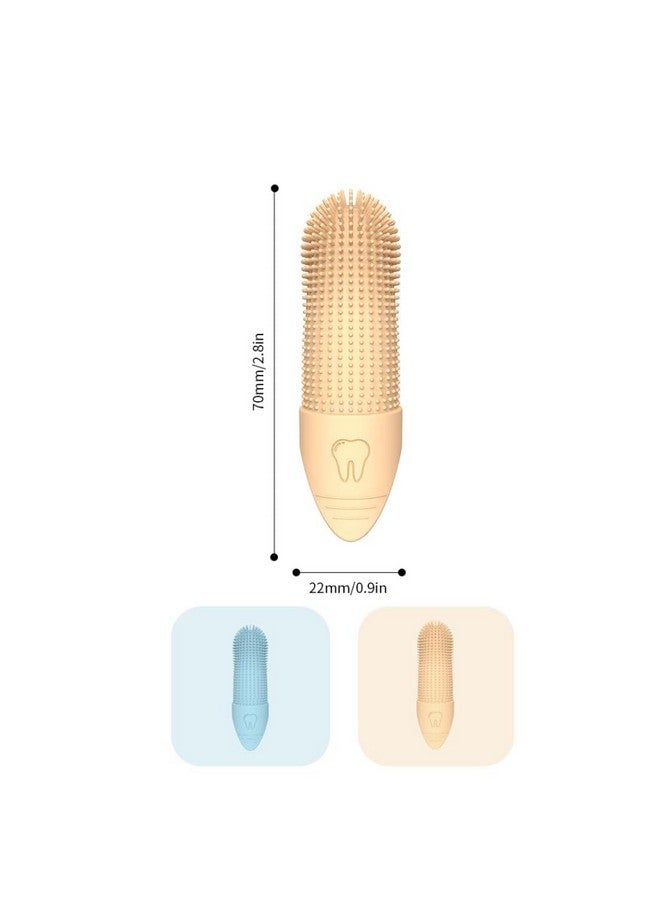 Generic 360° Pet Finger Toothbrush for Dogs & Cats, Soft Silicone Finger Toothbrush for Small Breeds, Puppy & Kitten Dental Care, BPA-Free, Gentle Cleaning, Travel-Friendly Design (2-Pack)  - Image 5
