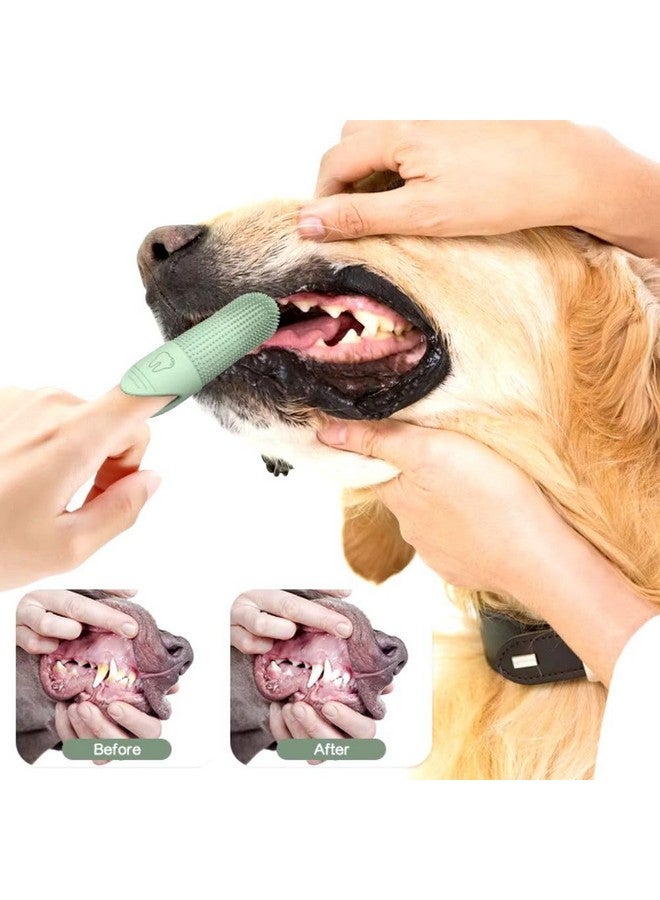 Generic 360° Pet Finger Toothbrush for Dogs & Cats, Soft Silicone Finger Toothbrush for Small Breeds, Puppy & Kitten Dental Care, BPA-Free, Gentle Cleaning, Travel-Friendly Design (2-Pack)  - Image 3