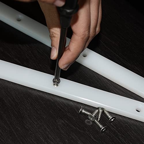 GYOFFULL Crosscut Sled for Table Saw UHMW Plastic 3/4" X 3/8" X 17" with Predrilled Holes and Screws Ideal for U Tracks Woodworking, Miter Slots, Router Table and Bandsaws(2 Bars) - Image 5