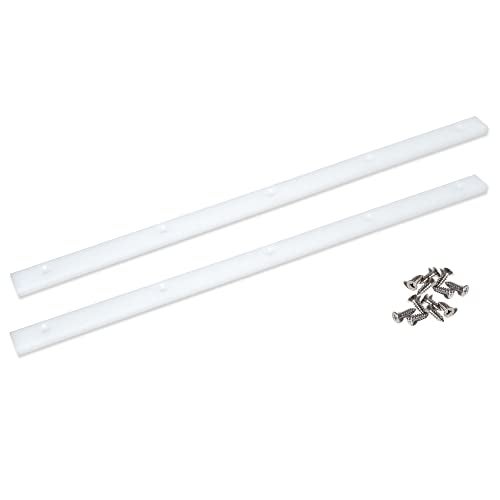 GYOFFULL Crosscut Sled for Table Saw UHMW Plastic 3/4" X 3/8" X 17" with Predrilled Holes and Screws Ideal for U Tracks Woodworking, Miter Slots, Router Table and Bandsaws(2 Bars) - Image 1