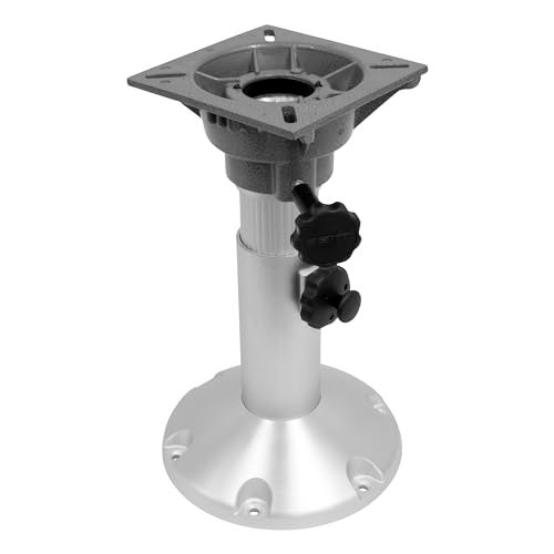 Wise 8WP21-18S Boat Seat Pedestal, Adjustable Height from 12" to 18", with Standard Seat Mount - Image 1