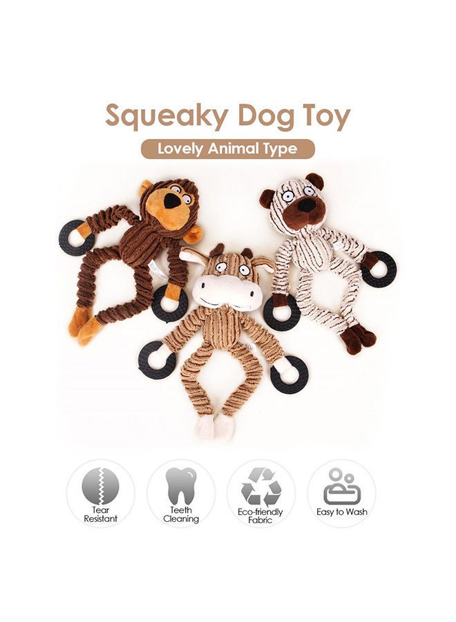 نيبمينينت لعبة مضغ تصدر أصواتاً لتنظيف الأسنان بمقاومة للعض متعدد الألوان 25x22x5سم - Image 4