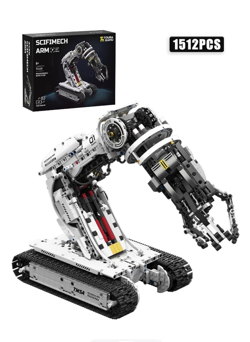 Technical 1512Pcs Science Fiction Programming Robotic Arm Building Blocks High Tech Engineering Car Bricks Toys Kids Adult Gift - Image 1