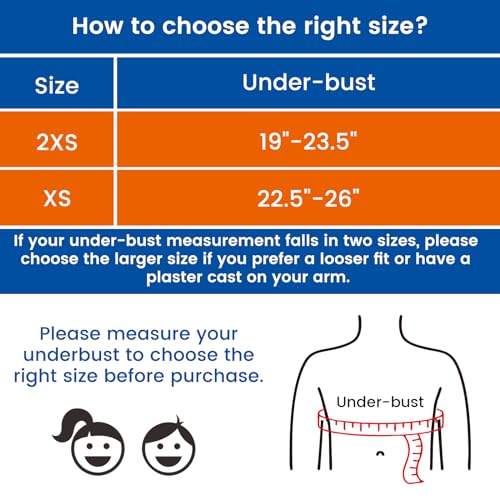 Willcom Kids Arm Shoulder Sling with Waist Strap, Immobilizer Brace Support for Broken Arm, Collarbone, Elbow, Wrist (Comfort Version, Left, XXS,19-23.5 inch) - Image 4