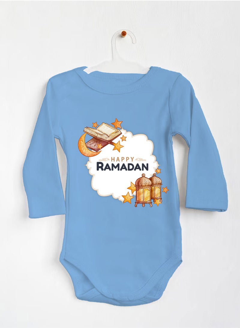 PRINTSHOP4ME Ramadan Baby Romper Outfit - Long Sleeve Cotton Unisex Romper - Romper for Babies and Toddlers - Long Sleeve Ramadan Romper for Newborns  - Image 2