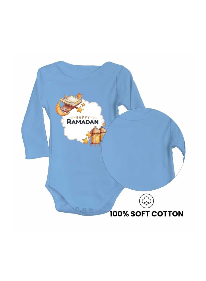 PRINTSHOP4ME Ramadan Baby Romper Outfit - Long Sleeve Cotton Unisex Romper - Romper for Babies and Toddlers - Long Sleeve Ramadan Romper for Newborns  - Image 4