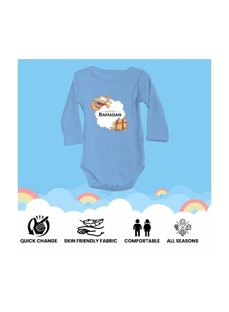 PRINTSHOP4ME Ramadan Baby Romper Outfit - Long Sleeve Cotton Unisex Romper - Romper for Babies and Toddlers - Long Sleeve Ramadan Romper for Newborns  - Image 5