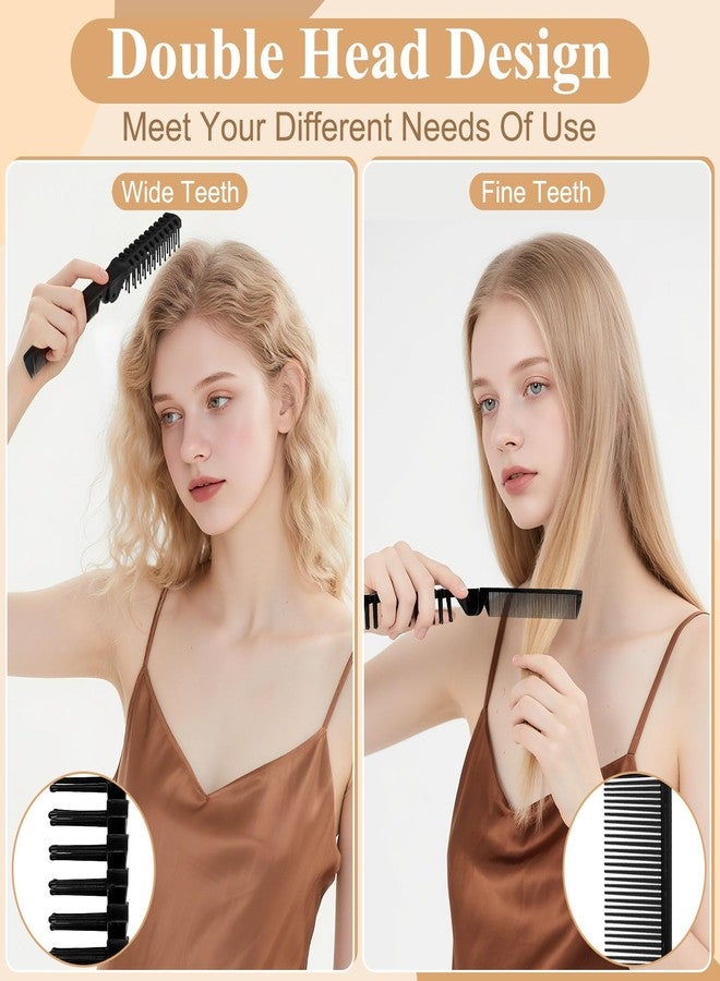 Zhjianup Foldable Hair Combs In Bulk, Individually Wrapped Black Folding Comb, Women Men Pocket Size Double Headed Mini Hair Brush Styling Tool for Travel Home Hotel Homeless Shelter Charity Church (5 Pack) - Image 4