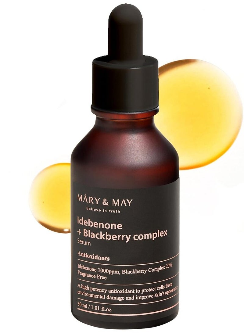 MARY & MAY Mary&may Idebenone + Blackberry Complex Serum 30ml - Image 1