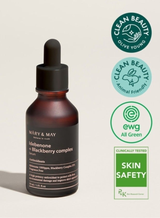 MARY & MAY Mary&may Idebenone + Blackberry Complex Serum 30ml - Image 2
