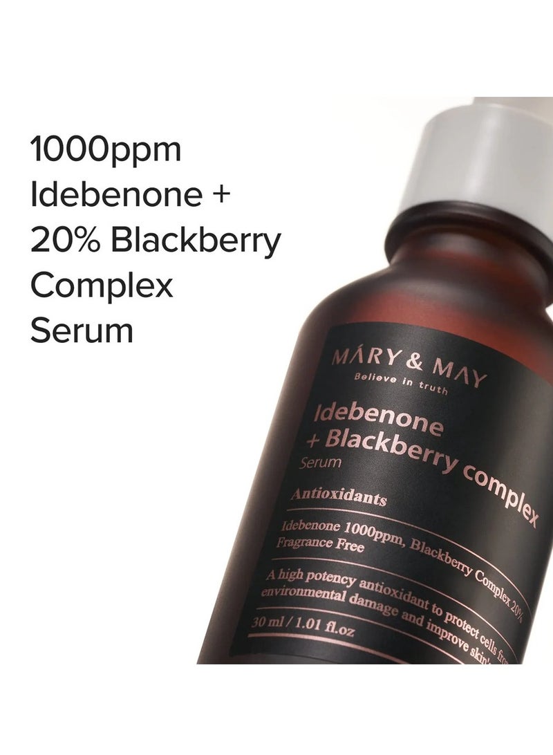 MARY & MAY Mary&may Idebenone + Blackberry Complex Serum 30ml - Image 4