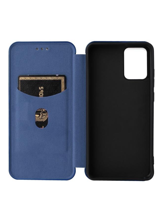 اس-توب جراب لهاتف Alcatel 1B 2022 مصنوع من جلد قلاب وملمس ألياف الكربون - Image 3