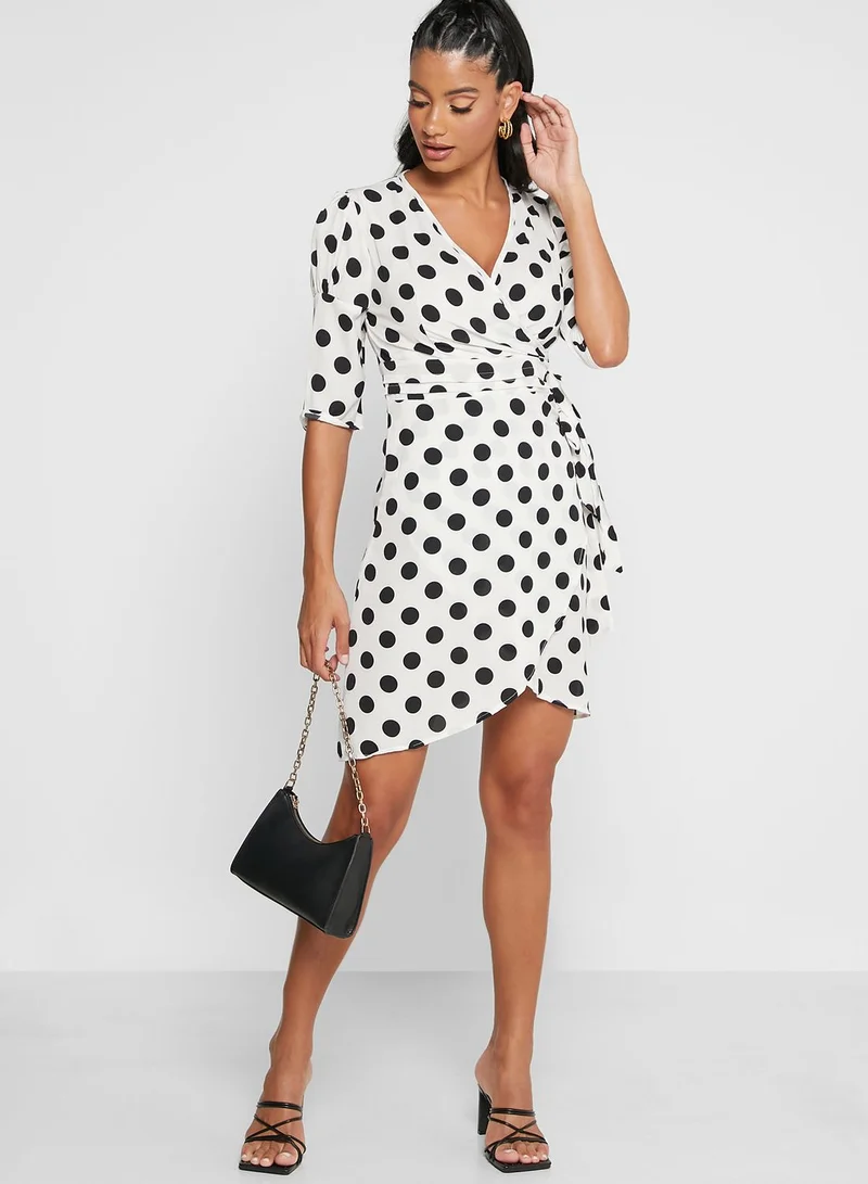 Ginger Polka Dot Wrap Dress