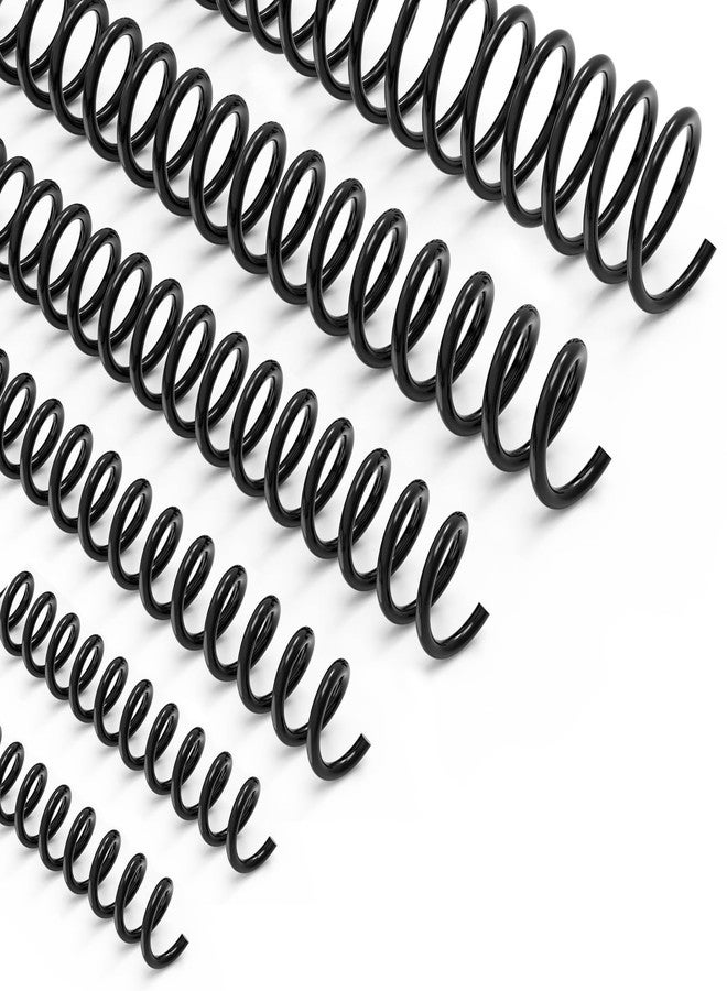 Makeasy 150 Pack Plastic Spiral Binding Coils,1/4", 5/16", 3/8", 1/2", 5/8", 3/4", 4:1 Pitch Multi-Size Pack of 150 - Image 1