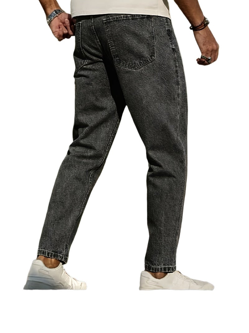 Men's Casual Classic Stretch Denim Pants - Image 1