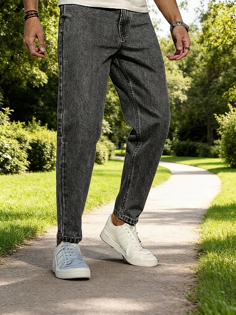 Men's Casual Classic Stretch Denim Pants - Image 4