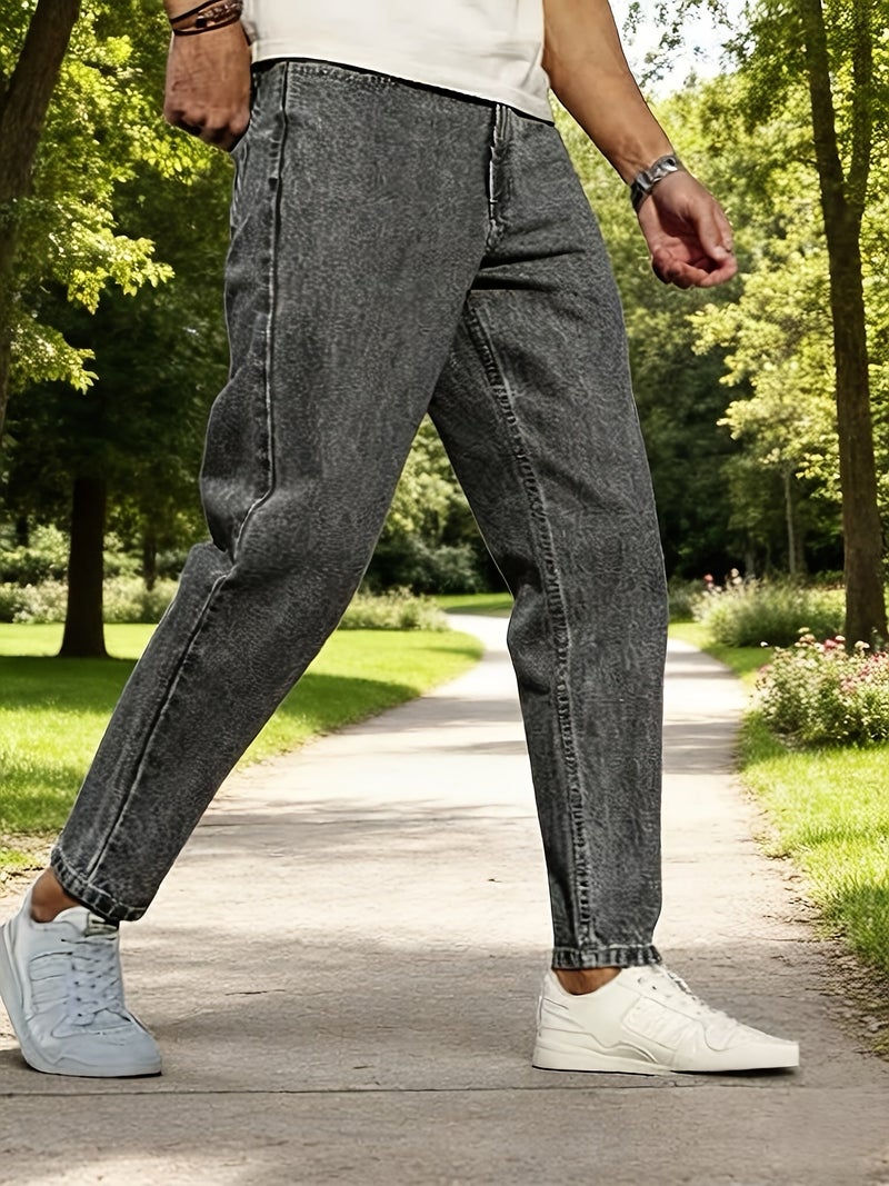 Men's Casual Classic Stretch Denim Pants - Image 3