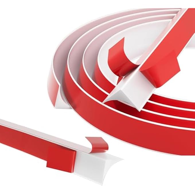 COVING FOR CEILINGS SELF ADHESIVE, TPE FLEXIBLE MOULDING SKIRTING BOARD TRIM, QUADRANT BEADING FOR LAMINATE FLOORING, WALL CEILING, CABINET COUNTERTOP (10M) - Image 1