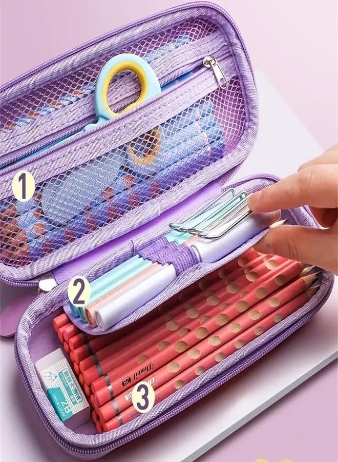 DEOXY 3D Unicorn Pencil Case Stationery Box, Cosmetic Zip Pouch Bag for Girls Unicorn Art EVA Pencil Box-CK11UN - Image 2
