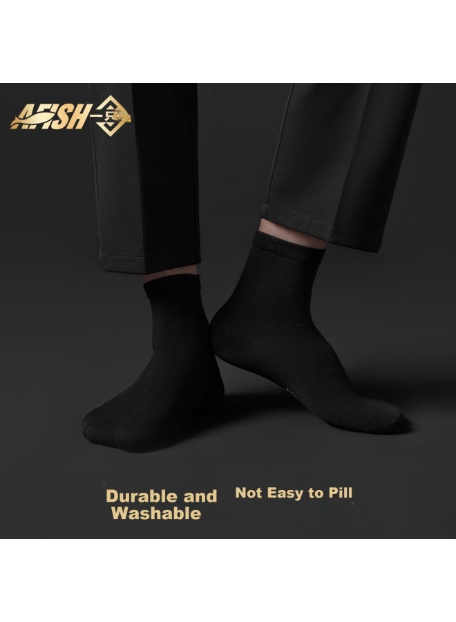 A FISH Yizhiyu Men's Socks, Short Socks, 10a Grade Antibacterial Deodorant, Business Casual Ankle Socks, Autumn And Winter Cotton Socks, Breathable - Image 3