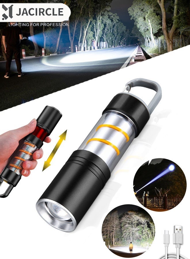 JACIRCLE Flashlight Rechargeable Flashlights High Lumens LED Flashlight Powered Flash Light, USB Rechargeable Flashlights & Waterproof Handheld Flash lights for Home Camping Hiking - Image 1