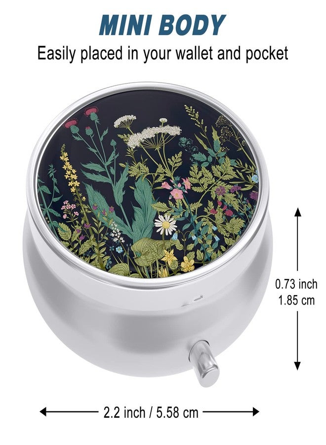 Aiawoxc Pill Case, Cute Travel Pill Box for Purse, Moisture Proof Small Medicine Holder, Portable Pocket Medicine Organizer Dispenser to Hold Vitamins, Cod Liver Oil, Supplements, Dandelion - Image 2
