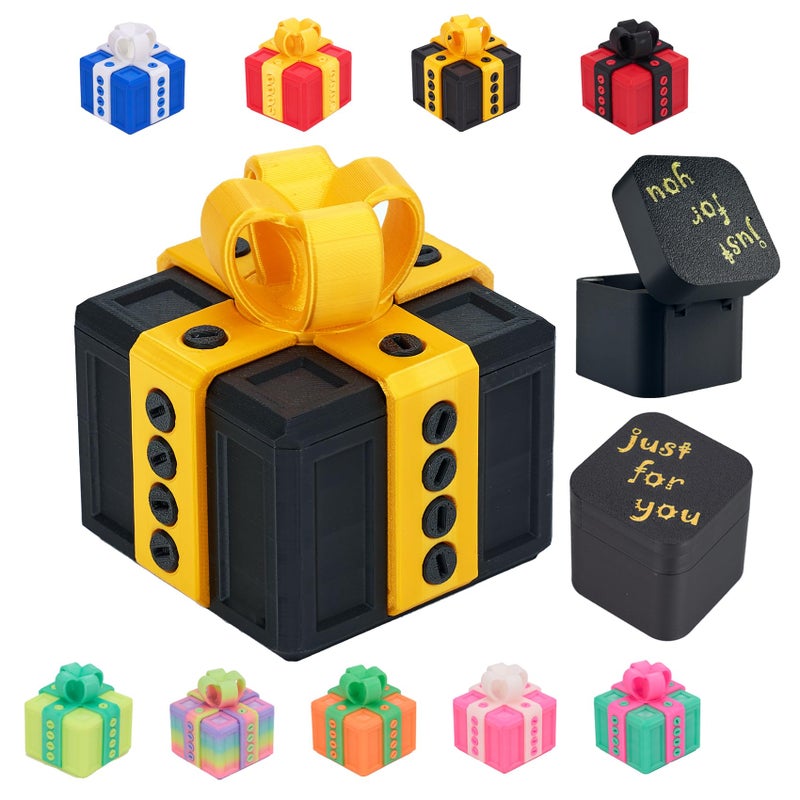 CGXRDK Annoying Gift Box with ScrewsIncludes Finger Box InsidePrank Popup Finger Fun Gag Novelty GiftGlow in The Dark ColorTakeApart Puzzle Surprise Prank Box - Image 3