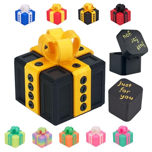 CGXRDK Annoying Gift Box with ScrewsIncludes Finger Box InsidePrank Popup Finger Fun Gag Novelty GiftGlow in The Dark ColorTakeApart Puzzle Surprise Prank Box - Image 1
