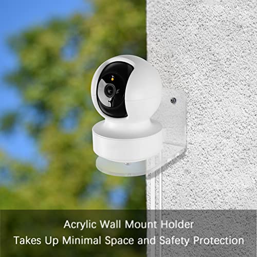 TIUIHU Acrylic Wall Mount Bracket/Holder Compatible with Kasa Indoor Pan/Tilt Smart Security Camera and TP-Link Tapo C210/C200 - Image 2