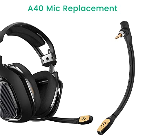 Smays Mic Replacement for Astro A40 / A40 TR Gaming Headset, Detachable Noise-Cancelling Boom Microphone Piece with Foam Cover - Image 2