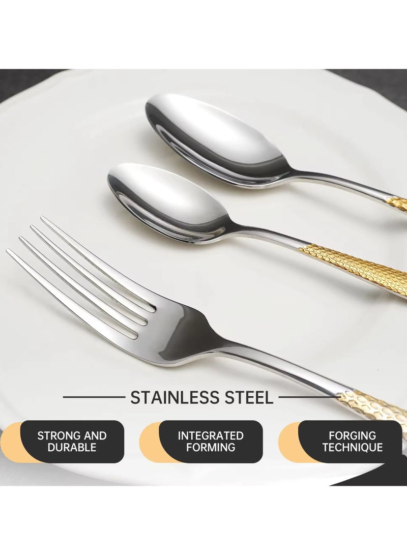 MAAC HOME MAAC Home Contemporary Silver Cutlery Set for Versatile Dining Experiences Luxurious Elegant Durable and Classic Premium Design Cutlery Set Perfect for everyday use, and get together, restaurant, banquet  - Image 5