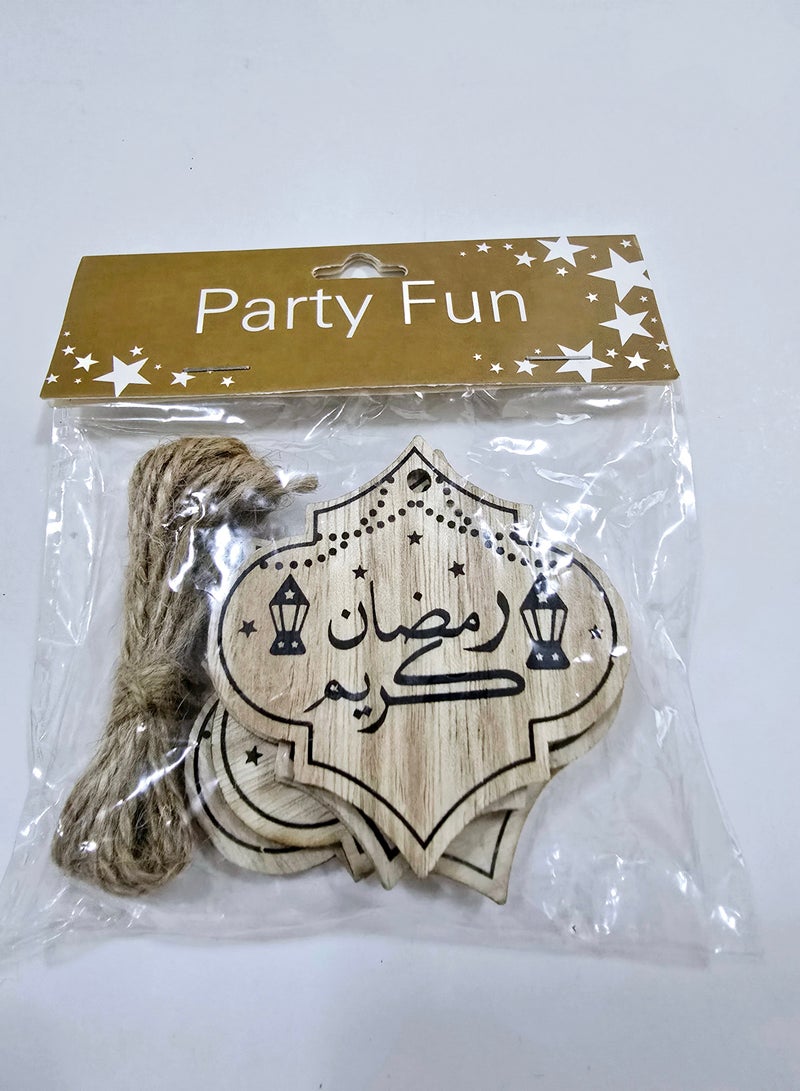 Al Zaabiah Ramadan Woody Card & Burlaps Drawstring2 - Image 4