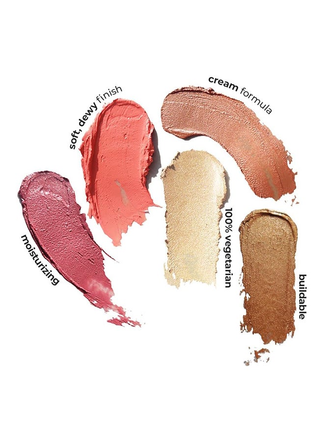 Ruby's Organics Pack Of 1 Blush For Cheeks Natural Cream, Highlighter Duo Palette, Suitable For Oily, Dry, Tan Plus Bronze, 9G - Image 4