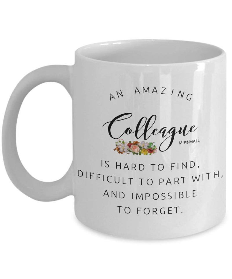 MIPOMALL Leaving Gifts for Colleagues Boss Friends Men Women Teacher Christmas Presents  an Amazing Colleague Mugs Cups MG0033