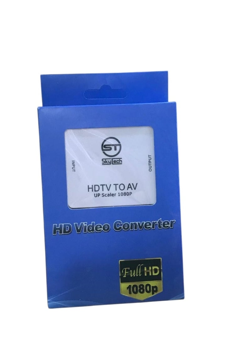 اس تي محول فيديو HD إلى AV – وصلة HDTV إلى RCA للصوت والصورة – متوافق مع التلفزيونات القديمة وأجهزة العرض - Image 2