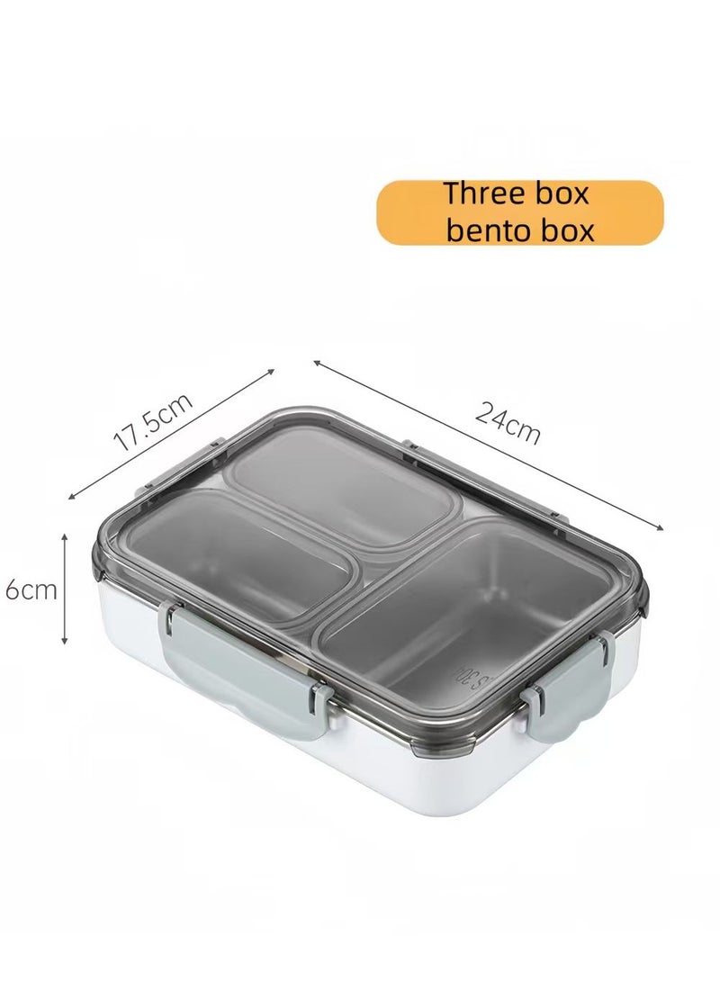 لويال 304 الفولاذ المقاوم للصدأ الغداء والعشاء مقصورة الغداء مربع ، مربع الغداء عديم الرائحة ، مختومة مانعة للتسرب ، مرئية بشكل منفصل مربع الغداء - Image 2