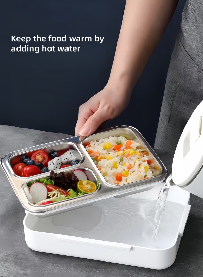 لويال 304 الفولاذ المقاوم للصدأ الغداء والعشاء مقصورة الغداء مربع ، مربع الغداء عديم الرائحة ، مختومة مانعة للتسرب ، مرئية بشكل منفصل مربع الغداء - Image 3