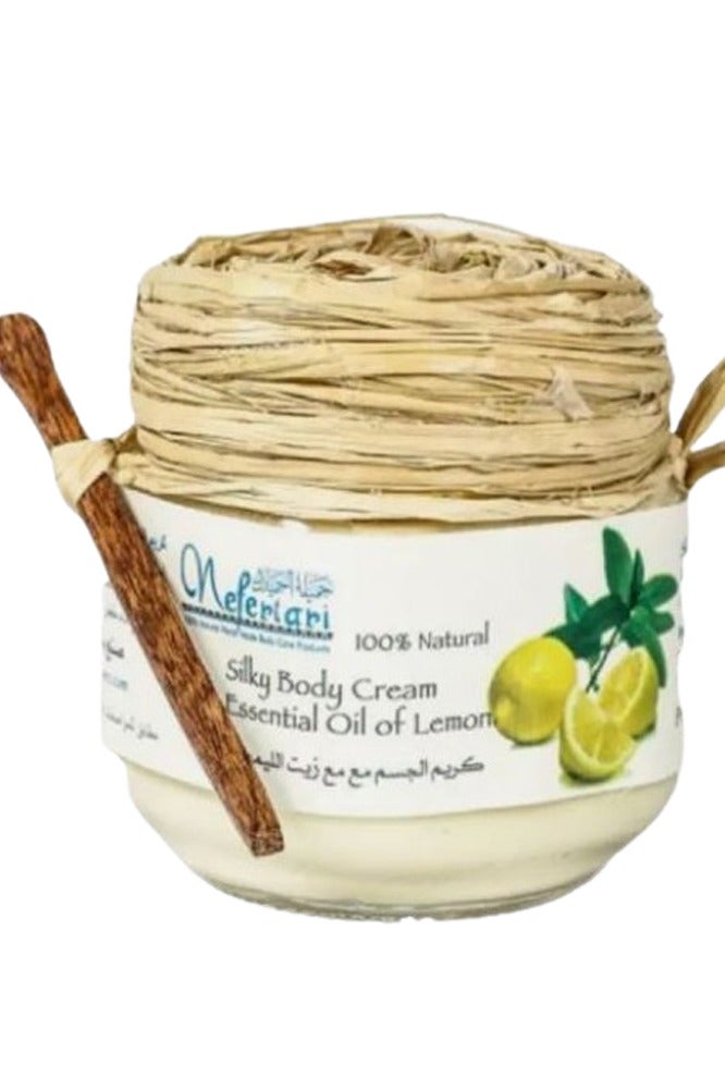 كريم نفرتاري للجسم بزيت الليمون العطري المرطب 175 جرام