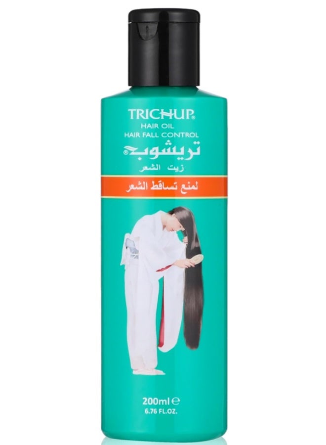 TRICHUP Hair Fall Control Oil - (200ml) | Ayurvedic Deep Root Nourishment & Anti-Breakage Treatment - Image 1