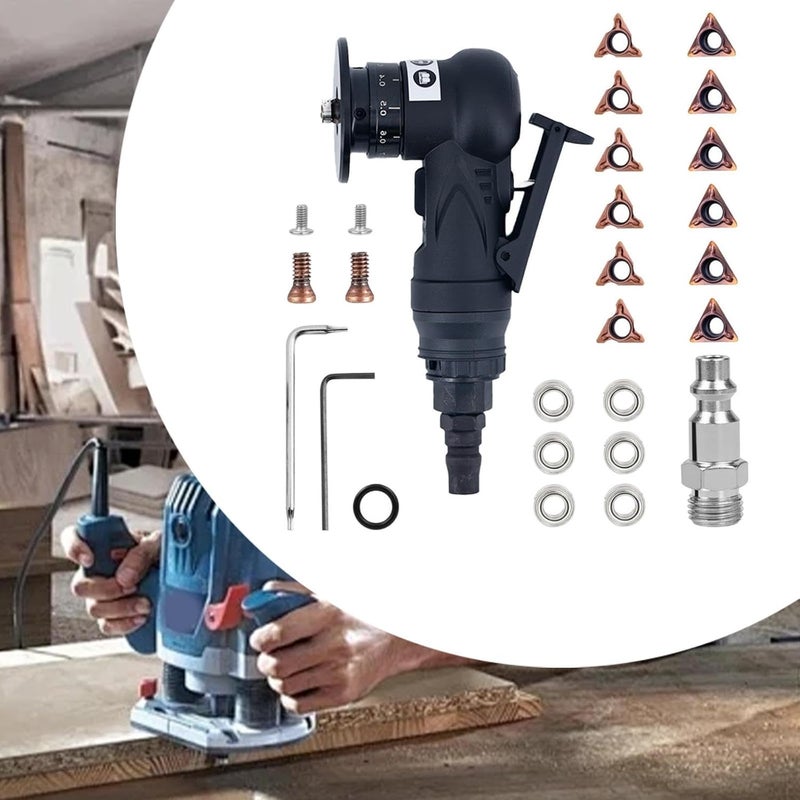 ATORSE Pneumatic Chamfering Tool Handheld Handheld Edge Beveler for Deburring - Image 4