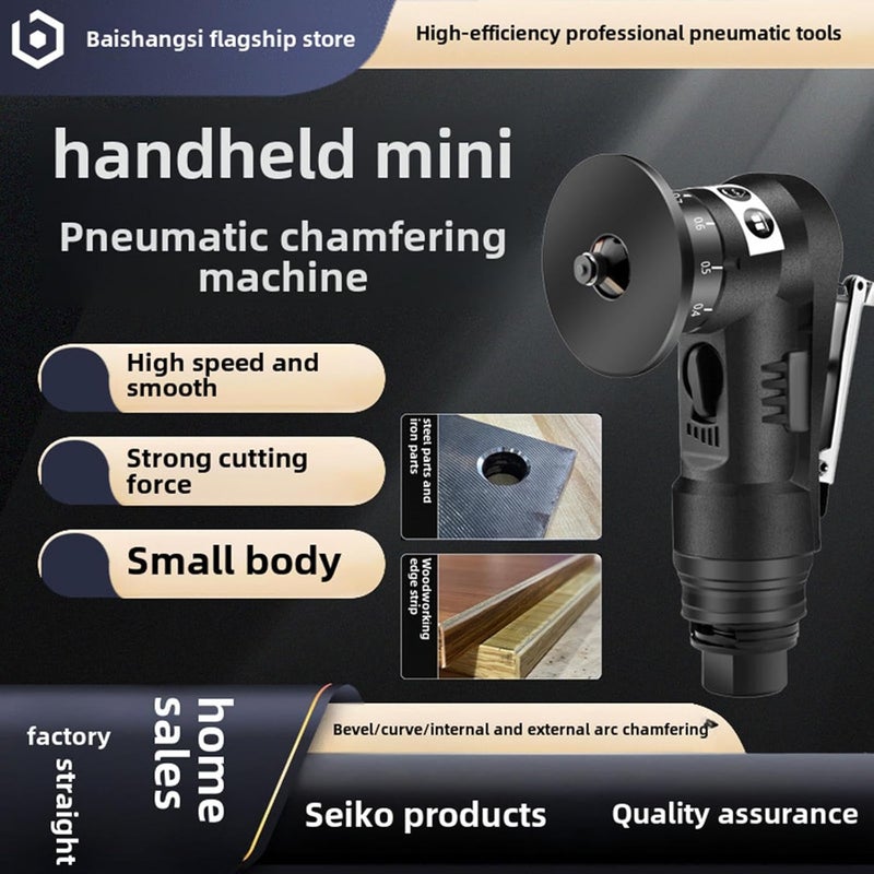 ATORSE Pneumatic Chamfering Tool Handheld Handheld Edge Beveler for Deburring - Image 2
